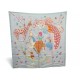 NEUF FOULARD HERMES STORY JONATHAN BURTON SOIE BLEU CARRE 90 SILK SCARF 530€
