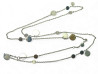 collier hermes sautoir confettis ex libris en argent