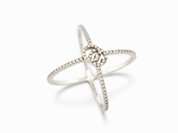 bague gucci gg running 7mm en or blanc 18k 108