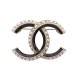 NEUF BROCHE CHANEL LOGO CC EMAIL ET PERLES METAL GOLD STEEL BROOCH PEARLS 620€