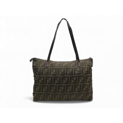 SAC A MAIN FENDI 8BH023 CABAS TOILE MONOGRAMMEE ZUCCA MARRON TOTE HAND BAG 1550€
