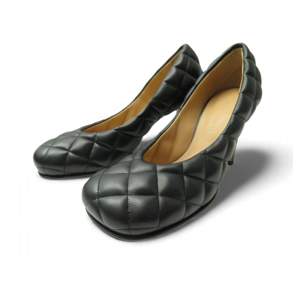 NEUF CHAUSSURES BOTTEGA VENETA BLOC PADDED PUMP 592013 ESCARPINS 37 IT 38 1110€