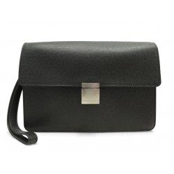 NEUF SAC POCHETTE A MAIN LOUIS VUITTON SELENGA M30782 EN CUIR TAIGA NOIR 1800€