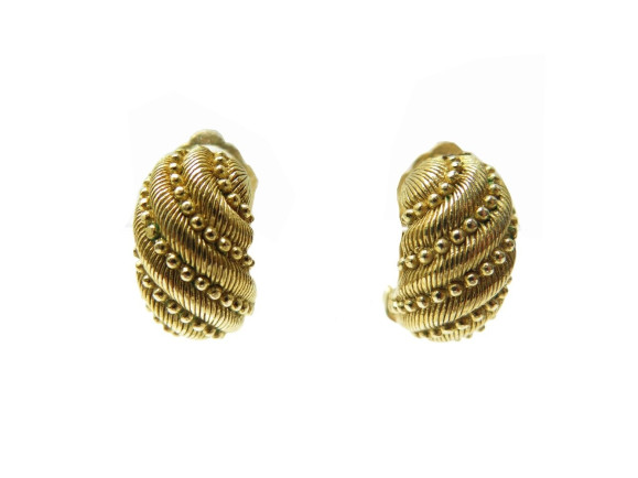  boucles d'oreilles christian dior coquillages
