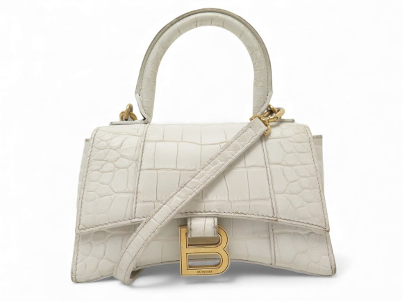 sac a main balenciaga hourglass xs 592833 cuir facon