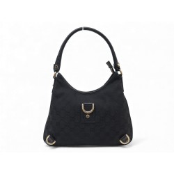 SAC A MAIN GUCCI ABBEY 130738 EN TOILE NOIRE GUCCISSIMA MONOGRAMME GG BAG 2500€