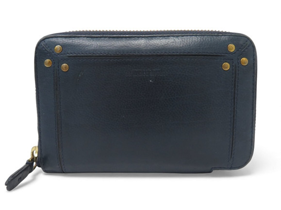 portefeuille jerome dreyfuss julien cuir bleu porte