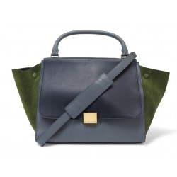 SAC A MAIN CELINE TRAPEZE MM 169543PTA CUIR ET DAIM BANDOULIERE HAND BAG 2500€