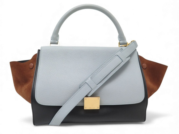 sac a main celine trapeze small 174683vti cuir daim