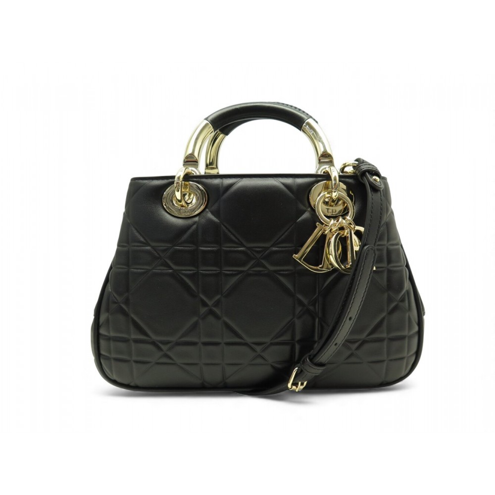 NEUF SAC A MAIN CHRISTIAN DIOR LADY 95.22 CUIR MACROCANNAGE BANDOULIERE 5900€