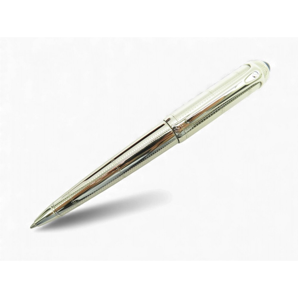 NEUF STYLO BILLE R DE CARTIER CROP000331 METAL PALLADIE BOITE BALLPOINT PEN 860€