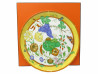 plat a tarte hermes la siesta en porcelaine jaune diam