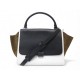 SAC A MAIN CELINE TRAPEZE MM 169543 CUIR & DAIM TRICOLORE BANDOULIERE BAG 2500€