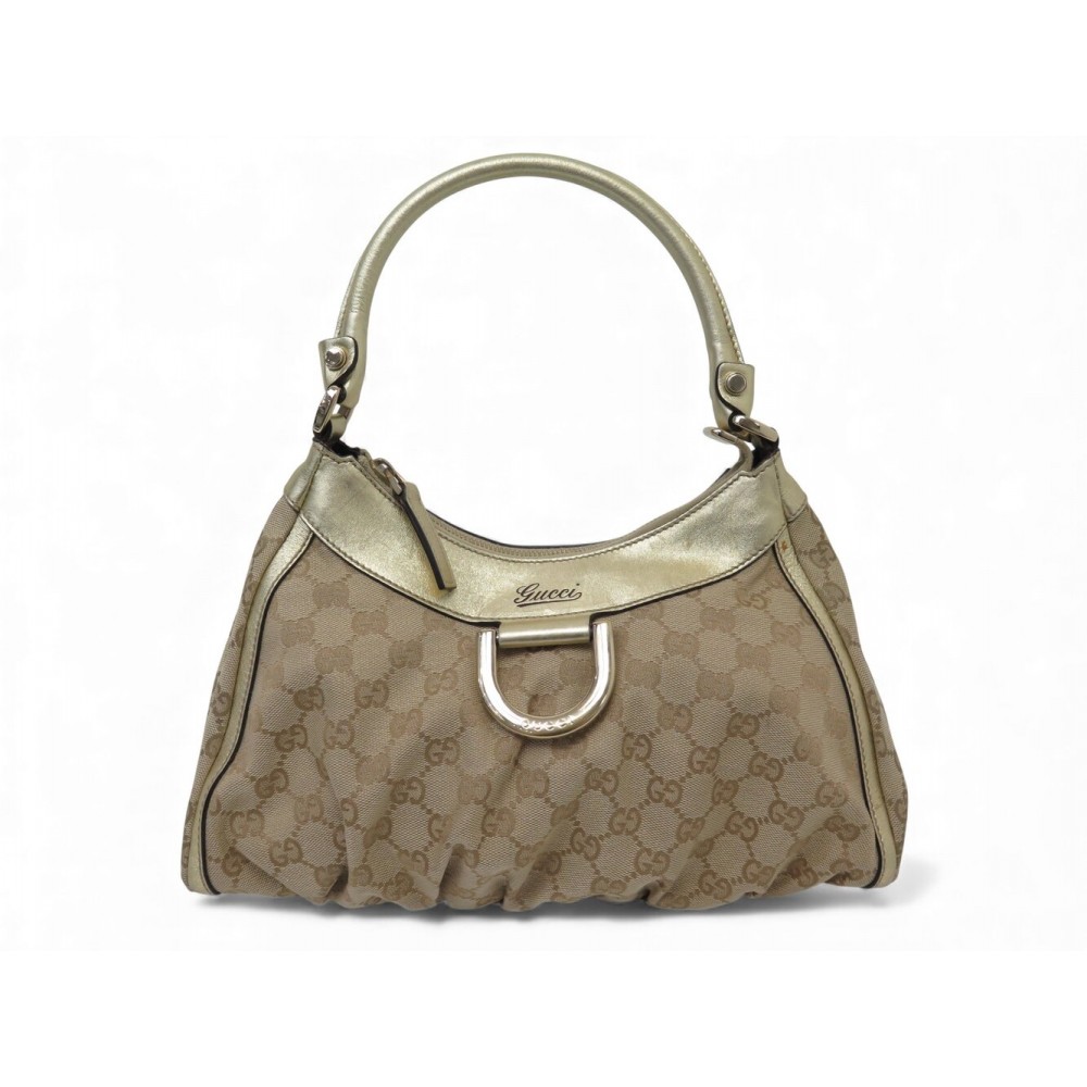 VINTAGE SAC A MAIN GUCCI ABBEY TOILE GG SUPREME PORTE EPAULE HAND BAG 1350€