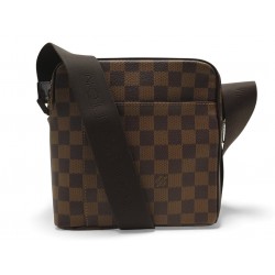 NEUF SACOCHE LOUIS VUITTON OLAV PM N41442 TOILE DAMIER EBENE BANDOULIERE 1590€