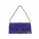NEUF SAC A MAIN JACQUEMUS LE BAMBINO LONG 221BA013-3060 CUIR VIOLET HANDBAG 850€