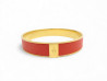 bracelet hermes kawaii cuir graine s 18cm orange