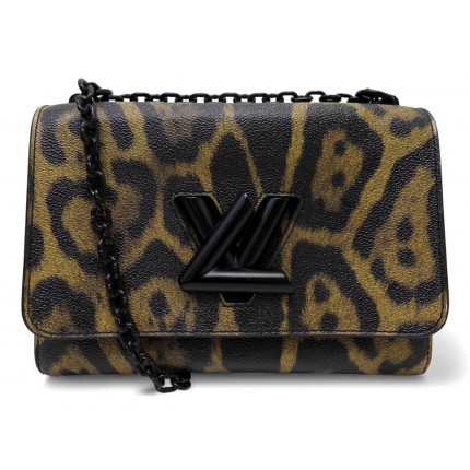 NEUF SAC A MAIN LOUIS VUITTON TWIST MM CAT PRINT M52046 BANDOULIERE BAG 3800€