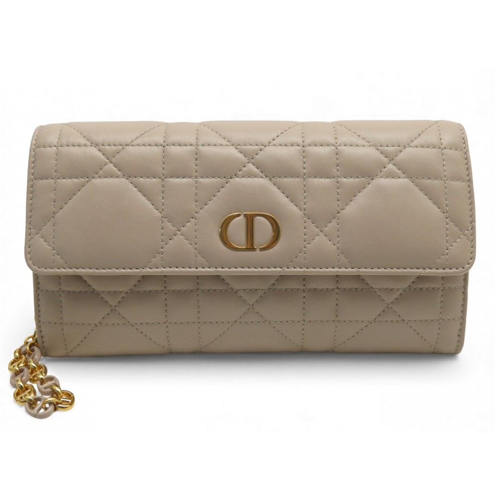 SAC A MAIN CHRISTIAN DIOR A CHAINE CARO S5134UWHC BANDOULIERE WOC BAG 2050€