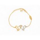 NEUF BRACELET LOUIS VUITTON COEUR FALLING IN LOVE M00466 METAL DORE + SAC 410€
