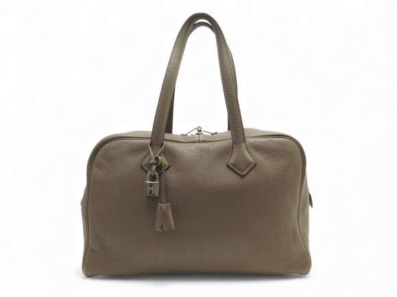sac a main hermes victoria ii 35 en cuir taurillon