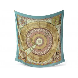 CHALE HERMES CENT PLIS DES MIAO CARRE 140 CM EN CACHEMIRE SOIE SCARF SHAWL 1260€