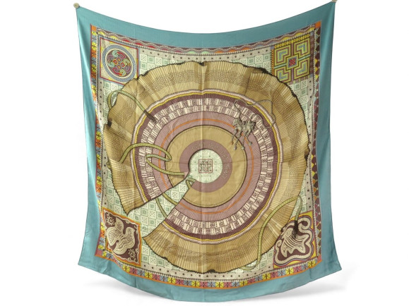 chale hermes cent plis des miao carre 140 cm en