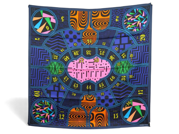 foulard hermes jeu de soie carre 90 cm en soie