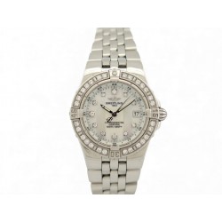 MONTRE BREITLING STARLINER A71340 30MM LUNETTE DIAMANTS ACIER QUARTZ WATCH 7200€