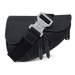 SAC A MAIN DIOR SADDLE HOMME 1ADPO093YK SACOCHE CUIR NOIR BANDOULIERE BAG 3000€
