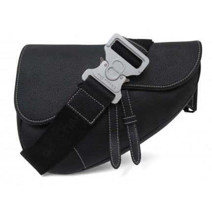 SAC A MAIN DIOR SADDLE HOMME 1ADPO093YK SACOCHE CUIR NOIR BANDOULIERE BAG 3000€