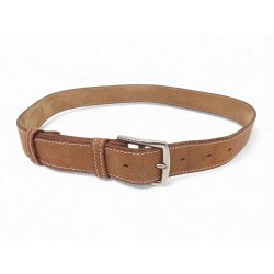 VINTAGE CEINTURE HERMES ETRIVIERE 75 H074488CK21085 CUIR NATUREL SABLE BELT 960€