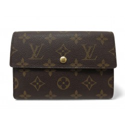 NEUF VINTAGE PORTEFEUILLE LOUIS VUITTON TRESOR TOILE MONOGRAM WALLET 550€
