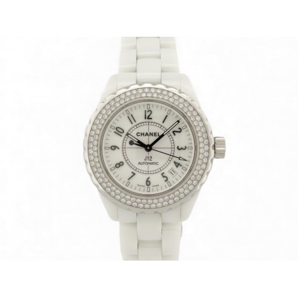 MONTRE CHANEL J12 H0969 CERAMIQUE DIAMANTS 1.6CT 38MM AUTOMATIQUE WATCH 15800€