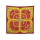 NEUF FOULARD HERMES VOITURES PANIERS ABADIE CARRE 90 CM SOIE BORDEAUX SCARF 530€