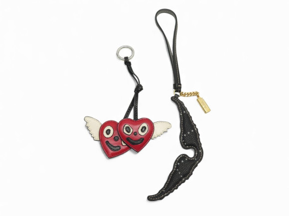 lot 2 charms zadig voltaire bijoux de sac coeur