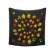 RARE FOULARD HERMES WALK IN THE PARK CARRE 90 EN CACHEMIRE SOIE NOIR SCARF 895€