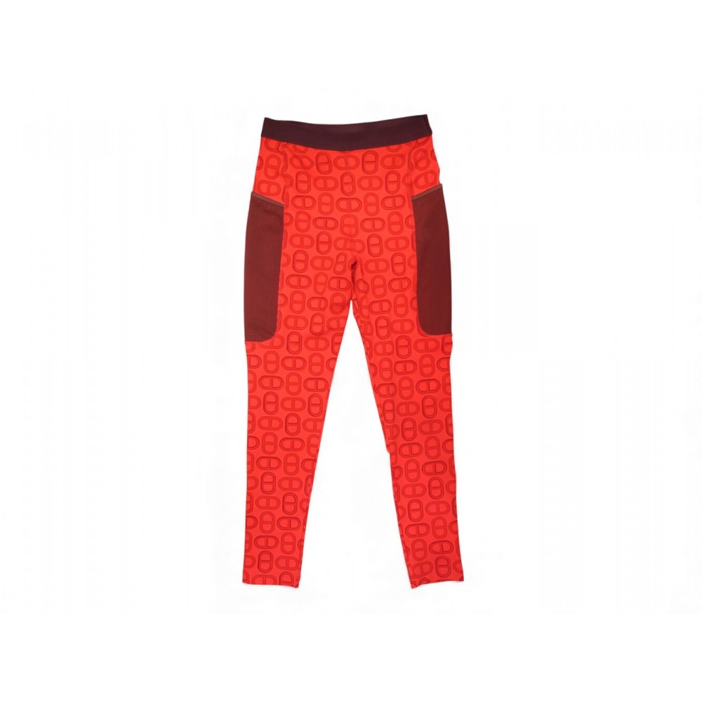 NEUF PANTALON HERMES LEGGING CHAINE D'ANCRE BISTRETCH 40 M ROUGE ECARLATE 1200€