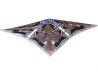 foulard hermes triangle pointu bouquet sellier en
