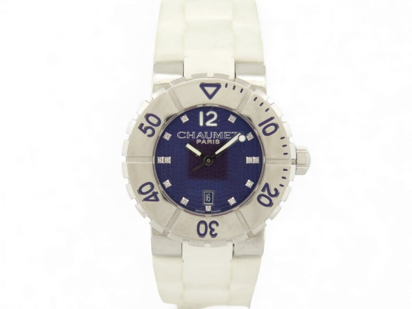 montre chaumet class one 622c 13 diamants en acier 33