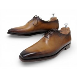 NEUF CHAUSSURES BERLUTI ALESSANDRO DEMESURE S1412 ONE CUT 8.5 42.5 SHOES 2100€
