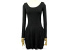  robe louis vuitton 34 xs manche longue plissee