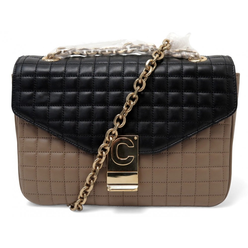 NEUF SAC A MAIN CELINE C BAG 187253 EN CUIR BICOLORE BANDOULIERE HAND BAG 3300€