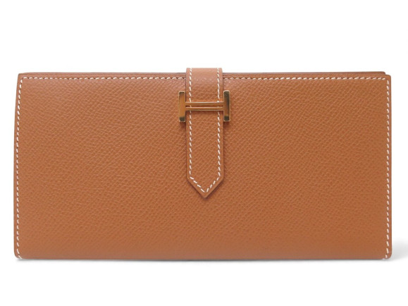 portefeuille hermes bearn soufflet en cuir epsom