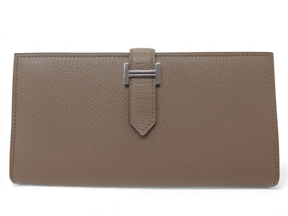 portefeuille hermes bearn soufflet cuir epsom
