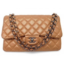 SAC A MAIN CHANEL TIMELESS CLASSIQUE JUMBO A58600 CUIR CAVIAR BANDOULIERE 11100€