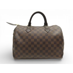 SAC A MAIN LOUIS VUITTON SPEEDY 30 N41364 EN TOILE DAMIER EBENE HAND BAG 1600€