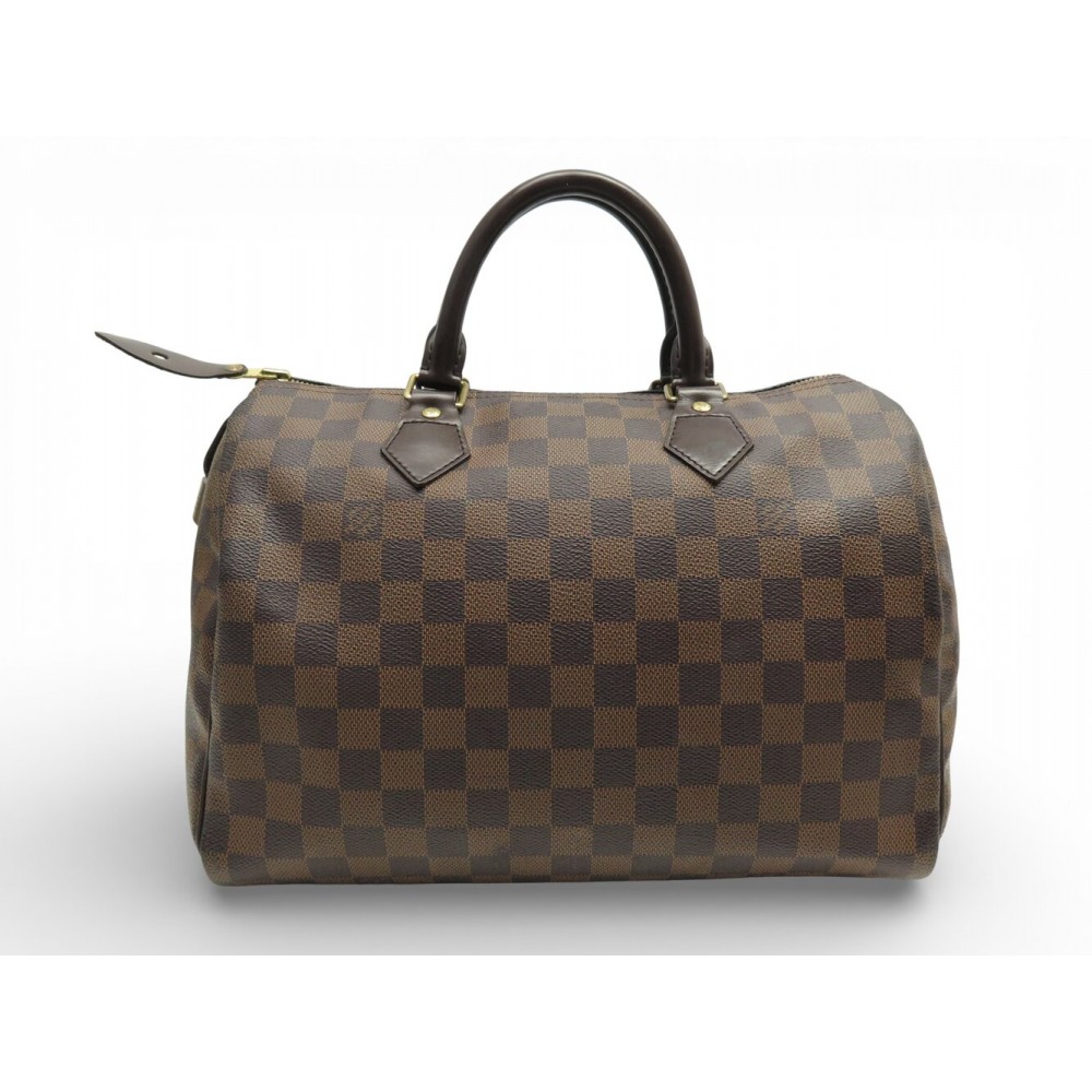 SAC A MAIN LOUIS VUITTON SPEEDY 30 N41364 EN TOILE DAMIER EBENE HAND BAG 1600€