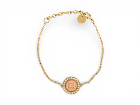 bracelet christian dior logo cd perles 15.5 19.5