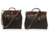 sac a main hermes herbag 38 avec 2 corps toile marron
